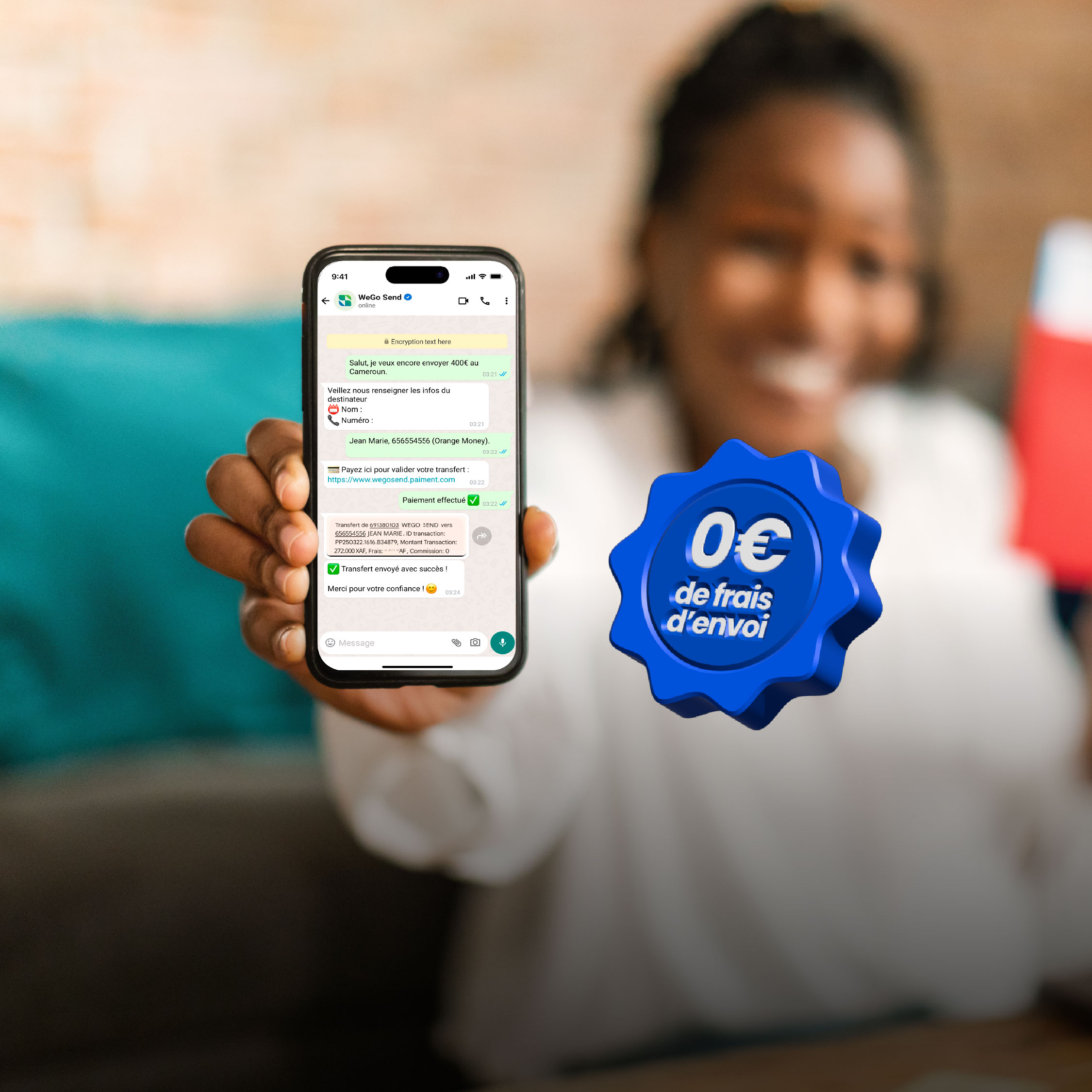 Suivi via WhatsApp - WeGo Send webapp